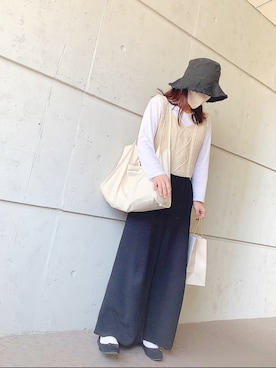 「chocomee（チョコミー）のアイテム（トップス）」を使った、yuri*さん（レディース・152cm）の春コーディネート