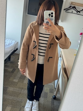 「アイテム（ジャケット/アウター、ベージュ系）」を使った、ことことさん（レディース・149cm）の冬コーディネート