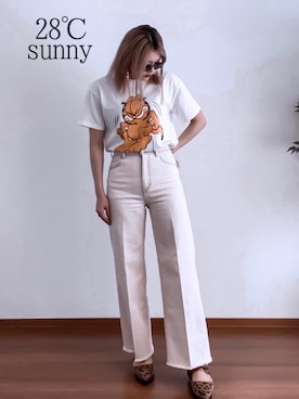 「ステッチ」｜「アイテム（その他）」を使った、服と気温。さん（レディース・167cm）の秋コーディネート