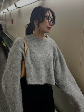 yae（ヤエ）の「Long sleeve shaggy knit/ロングスリーブ
