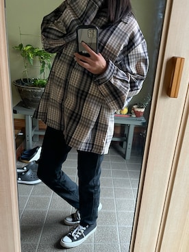 「H&M（エイチ・アンド・エム）のアイテム（その他パンツ）」を使った、真琴さん（レディース・151cm）の秋コーディネート