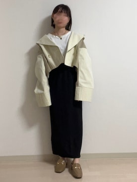 「MURUA（ムルーア）のアイテム（テーラードジャケット）」を使った、 のひまめ🫘さん（レディース・148cm）の秋コーディネート