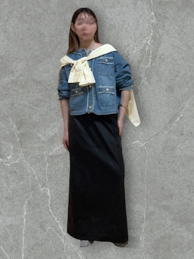 「アイテム（デニムジャケット）」を使った、 のひまめ🫘さん（レディース・148cm・20代）の秋コーディネート