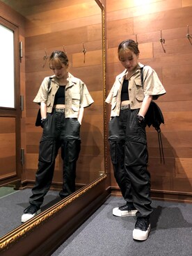 「diesel」｜知奈津さん（レディース・156cm）の夏コーディネート