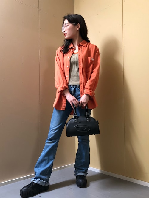 知奈津 Diesel 東京スカイツリータウン ソラマチ Dieselのデニムパンツを使ったコーディネート Wear 知奈津 Diesel 東京スカイツリータウン ソラマチ Dieselのデニムパンツを使ったコーディネート Wear