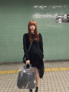 「アイテム（その他トップス）」を使った、あやねるさん（レディース・165cm）の冬コーディネート