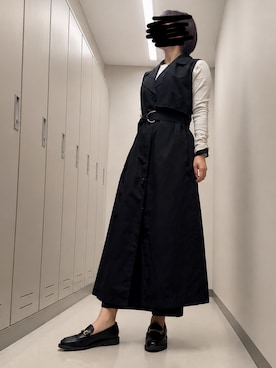 UNIQLO（ユニクロ）の「ハイウエストドレープラップスカート（丈70