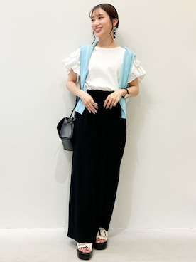 OPAQUE.CLIPスタッフさん(レディース・157cm)の夏コーディネート