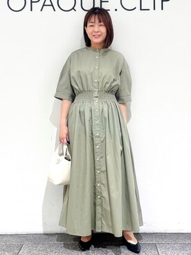 OPAQUE.CLIPスタッフさん(レディース・156cm)の夏コーディネート