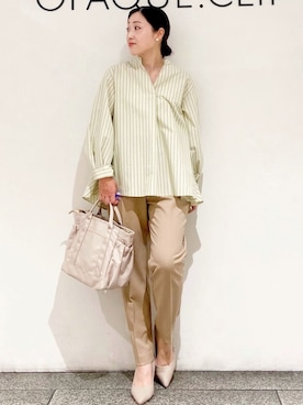 OPAQUE.CLIPスタッフさん（レディース・154cm）の春コーディネート