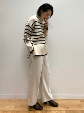 OPAQUE.CLIPスタッフさん（レディース・158cm）の冬コーディネート