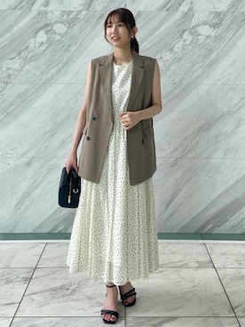 OPAQUE.CLIPスタッフさん（レディース・166cm）の春コーディネート