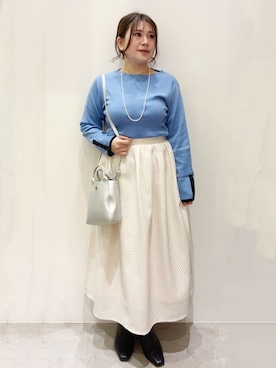 OPAQUE.CLIPスタッフさん（レディース・158cm）の冬コーディネート