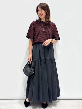 OPAQUE.CLIPスタッフさん（レディース・159cm）の夏コーディネート