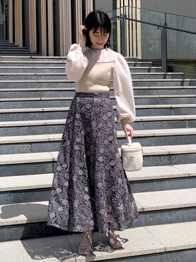 OPAQUE.CLIPスタッフさん（レディース・158cm）の春コーディネート