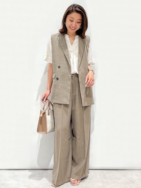 OPAQUE.CLIPスタッフさん（レディース・159cm）の春コーディネート