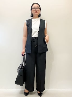 OPAQUE.CLIPスタッフさん（レディース・168cm）の夏コーディネート