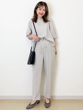 OPAQUE.CLIPスタッフさん（レディース・157cm）の夏コーディネート