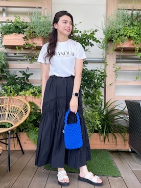 OPAQUE.CLIPスタッフさん（レディース・161cm）の夏コーディネート