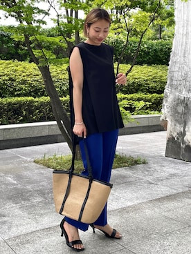 OPAQUE.CLIPスタッフさん(レディース・158cm)の夏コーディネート