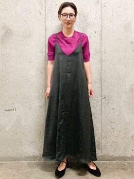 OPAQUE.CLIPスタッフさん（レディース・163cm）の夏コーディネート