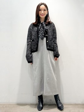 OPAQUE.CLIPスタッフさん(レディース・156cm)の冬コーディネート