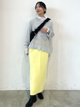 OPAQUE.CLIPスタッフさん（レディース・162cm）の冬コーディネート