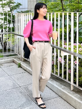 OPAQUE.CLIPスタッフさん（レディース・158cm）の春コーディネート