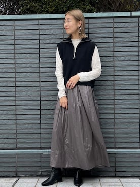 OPAQUE.CLIPスタッフさん(レディース・161cm)の秋コーディネート