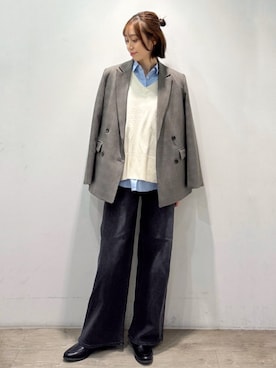 「オペークドットクリップ」｜OPAQUE.CLIPスタッフさん（レディース・161cm）の秋コーディネート