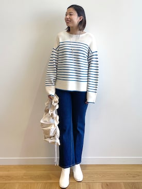 OPAQUE.CLIPスタッフさん（レディース・159cm）の冬コーディネート