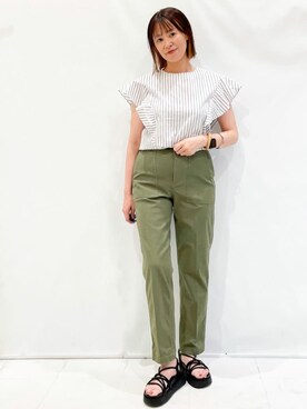 OPAQUE.CLIPスタッフさん（レディース・164cm）の夏コーディネート