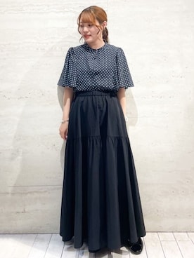 OPAQUE.CLIPスタッフさん（レディース・153cm）の夏コーディネート