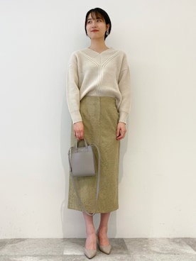 OPAQUE.CLIPスタッフさん（レディース・158cm）の冬コーディネート