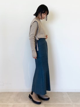 OPAQUE.CLIPスタッフさん(レディース・158cm)の冬コーディネート