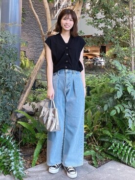 OPAQUE.CLIPスタッフさん(レディース・160cm)の夏コーディネート