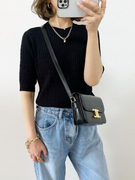 OPAQUE.CLIPスタッフさん（レディース・158cm）の夏コーディネート