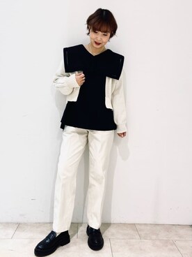 OPAQUE.CLIPスタッフさん（レディース・158cm）の春コーディネート