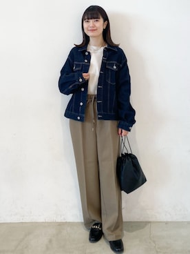 「オペークドットクリップ」｜OPAQUE.CLIPスタッフさん（レディース・156cm）の秋コーディネート