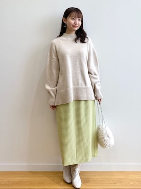 OPAQUE.CLIPスタッフさん（レディース・158cm）の秋コーディネート