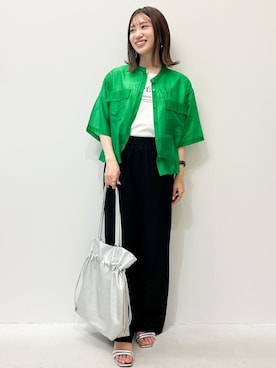 OPAQUE.CLIPスタッフさん（レディース・157cm）の春コーディネート