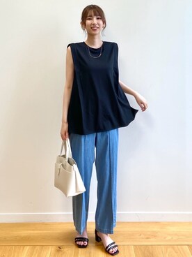 OPAQUE.CLIPスタッフさん(レディース・166cm)の夏コーディネート