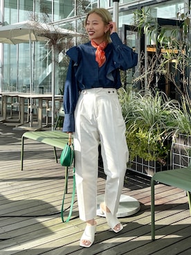 OPAQUE.CLIPスタッフさん（レディース・158cm）の春コーディネート