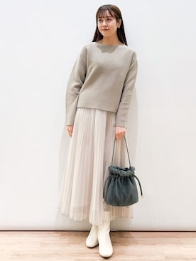 OPAQUE.CLIPスタッフさん(レディース・174cm)の冬コーディネート