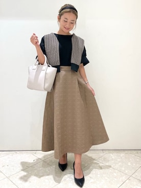 OPAQUE.CLIPスタッフさん（レディース・158cm）の秋コーディネート