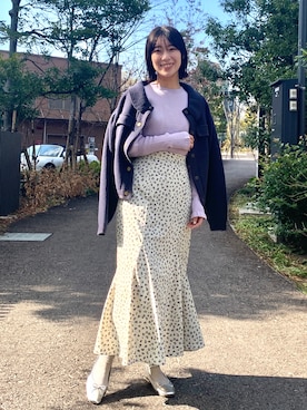 OPAQUE.CLIPスタッフさん（レディース・158cm）の冬コーディネート