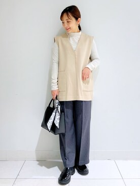 OPAQUE.CLIPスタッフさん（レディース・156cm）の春コーディネート