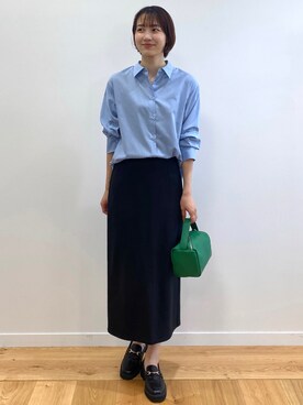 「オペークドットクリップ」｜OPAQUE.CLIPスタッフさん（レディース・158cm）の夏コーディネート