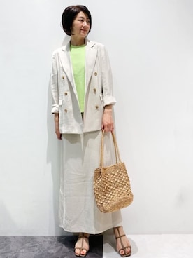 OPAQUE.CLIPスタッフさん(レディース・161cm)の春コーディネート