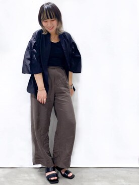 OPAQUE.CLIPスタッフさん（レディース・158cm）の春コーディネート